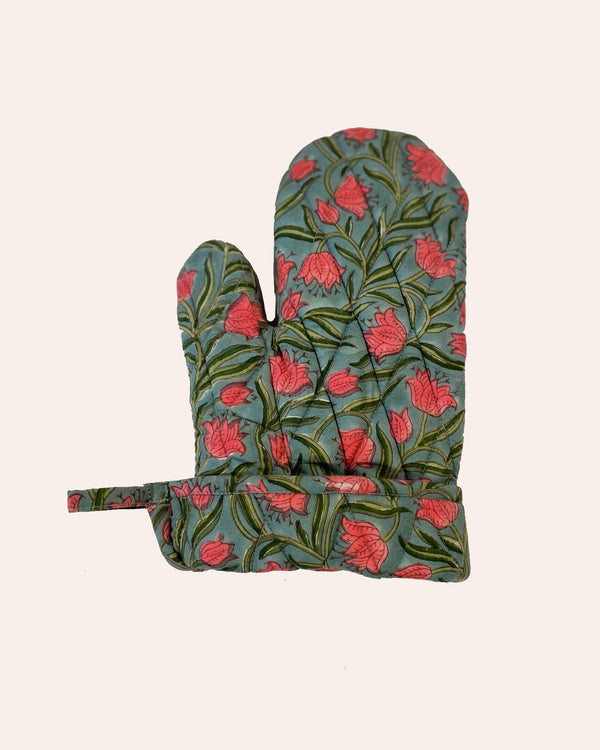 Set guantoni Poseidon cotone indiano vista frontale