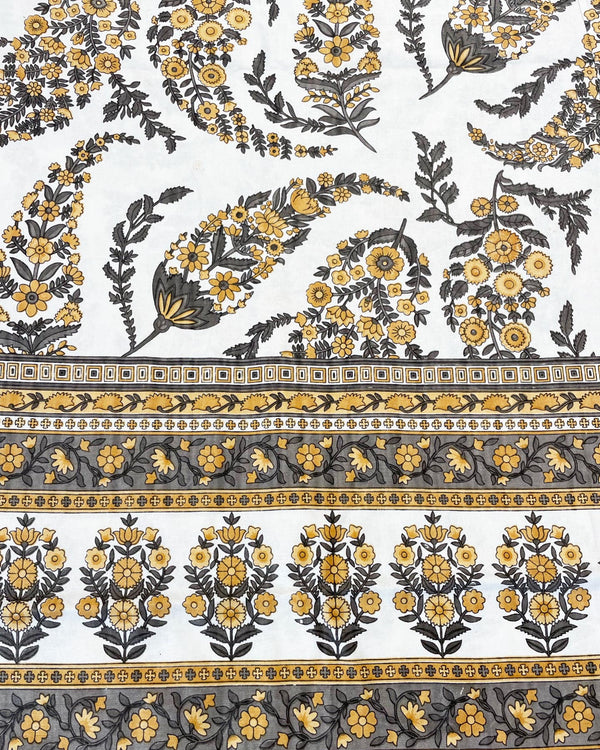 Telo Amber cotone block print dettaglio stampa