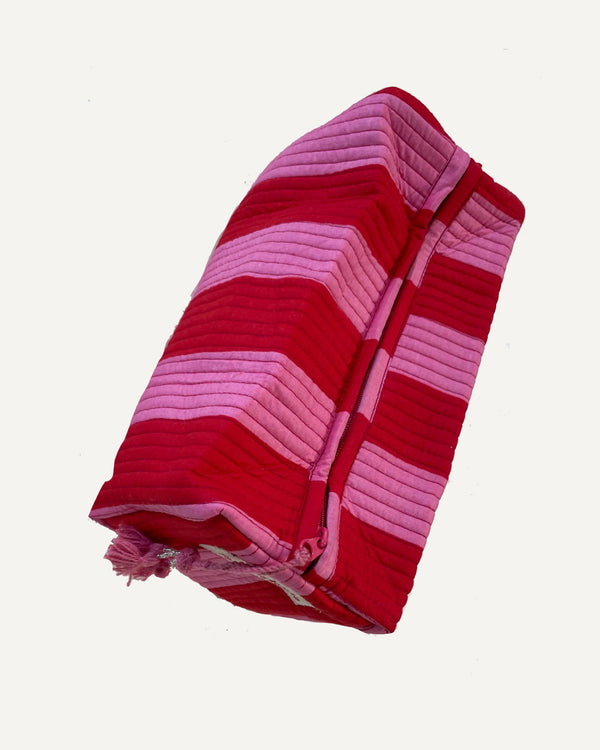 Astuccio trapuntato cotone motivo cerchi colorati Lollipop vista frontale