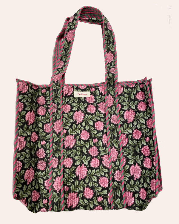 Shopper Roma Pink Flower