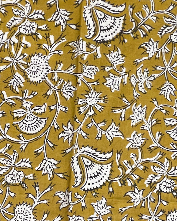 Cuscino Gange dettaglio stampa block print cotone artigianale