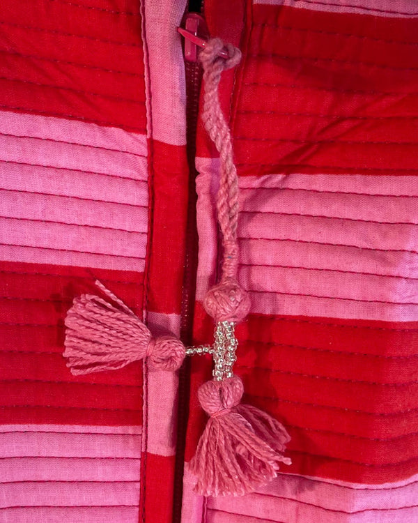 Astuccio Lollipop cotone block print dettaglio stampa a cerchi