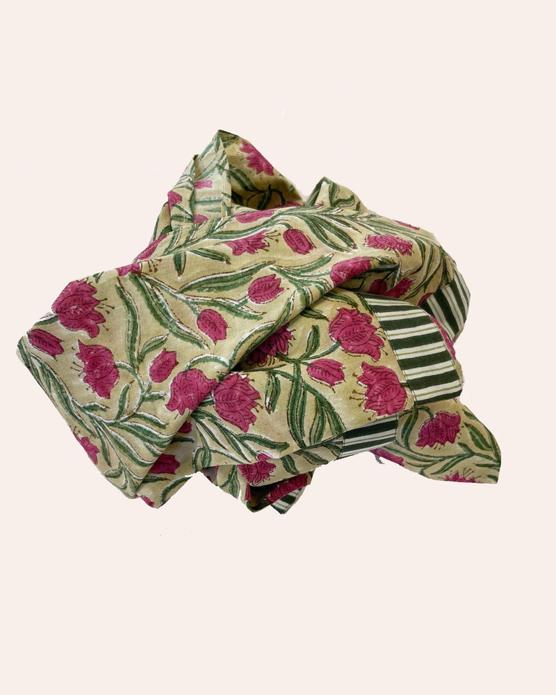 Sciarpa Leros cotone indiano stampato a mano