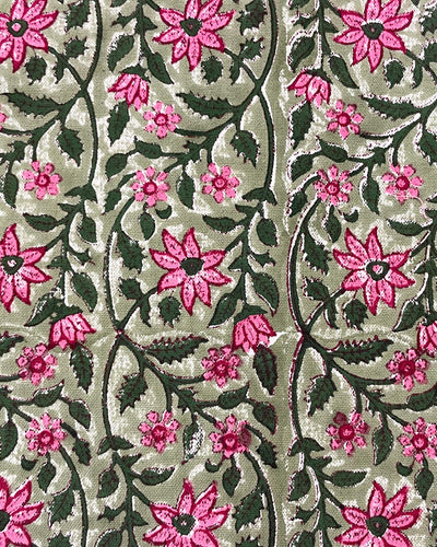 Sottopiatto Stella dettaglio stampa block print cotone canvas