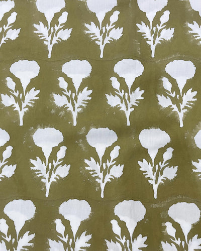 Dettaglio motivi block print Green Mary Gold
