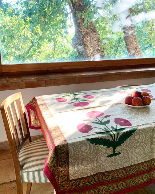 Table Cloths and Bed Covers Fabindia Roma