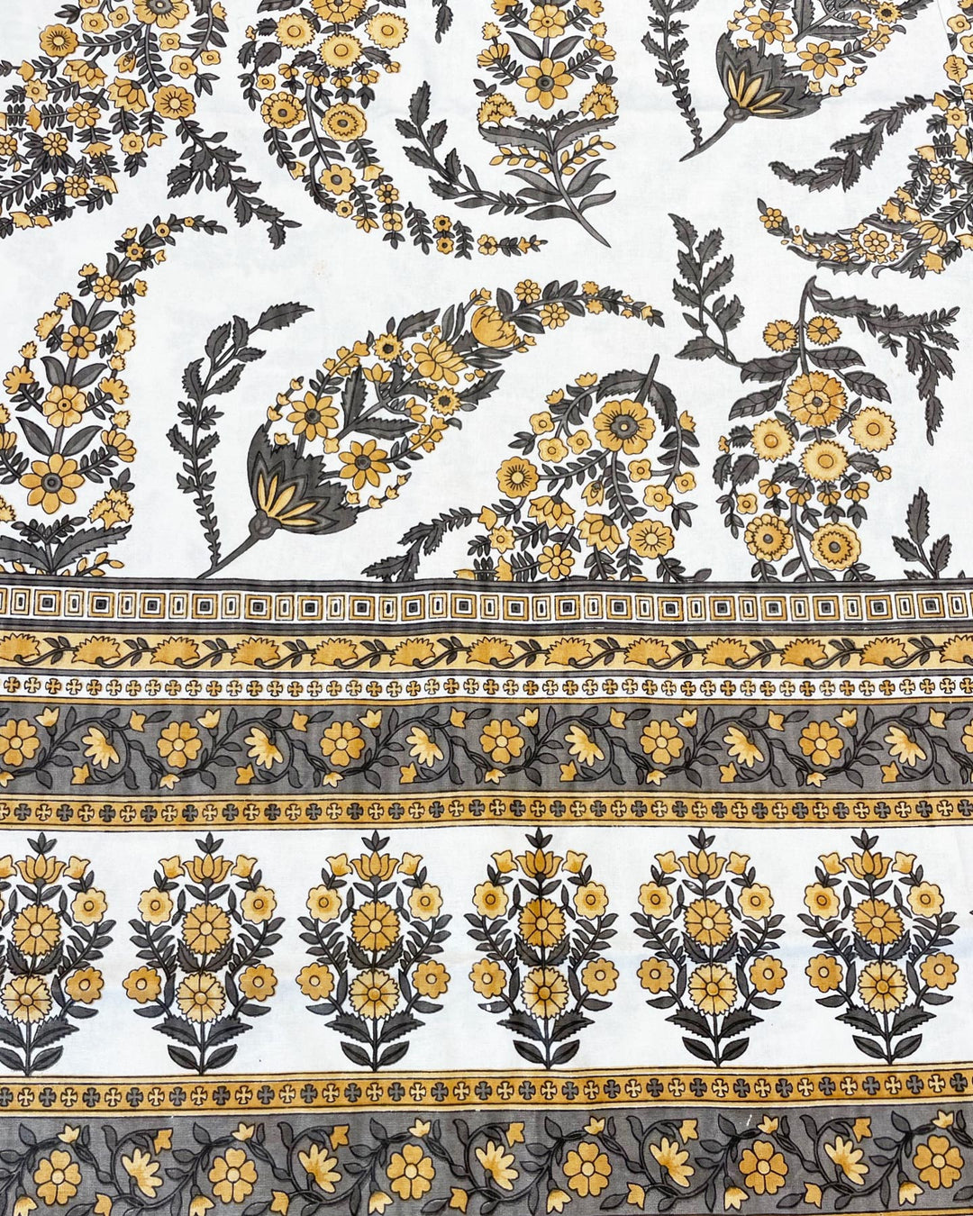 Telo Amber cotone block print dettaglio stampa