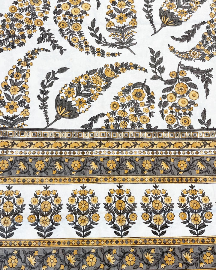 Telo Amber cotone block print dettaglio stampa