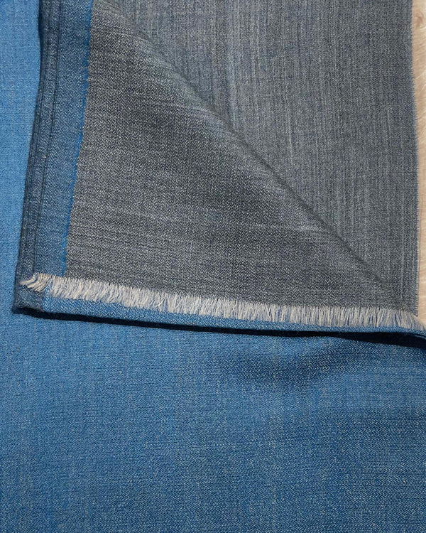 Scialle Avion Reversibile dettaglio retro lana seta Kashmir