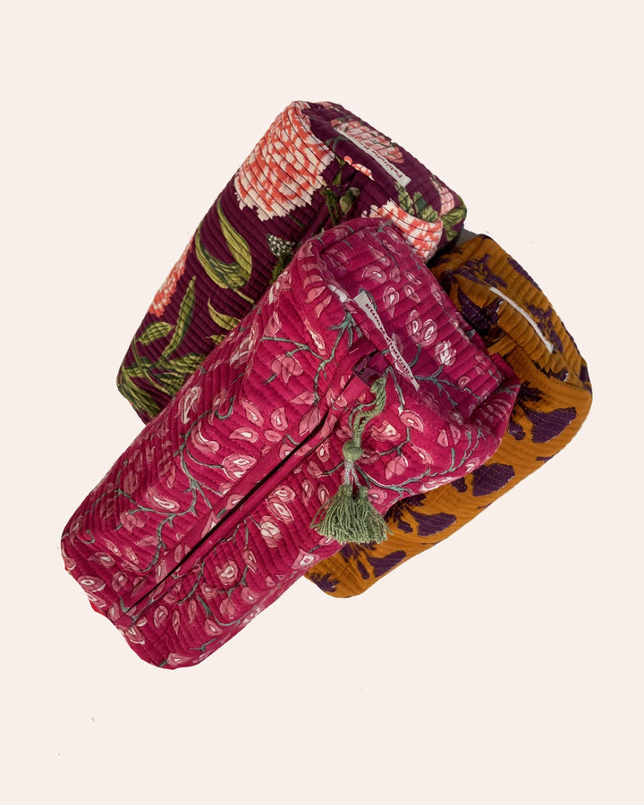 Astuccio trapuntato cotone diverse misure disponibili Fabindia