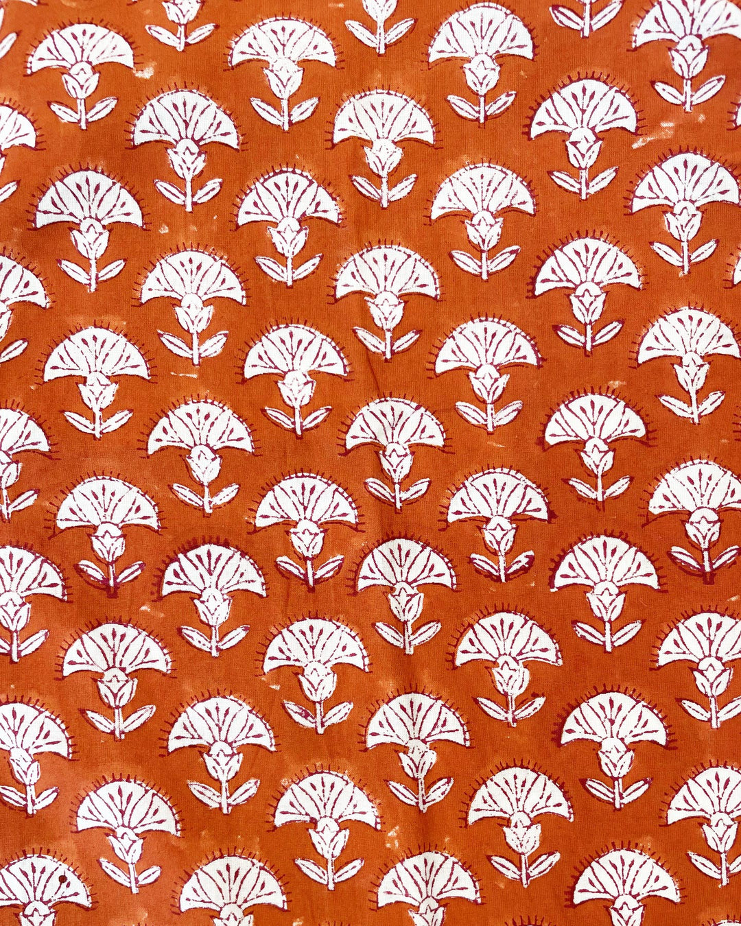Tessuto cotone block print motivo geometrico Bosforo dettaglio ravvicinato
