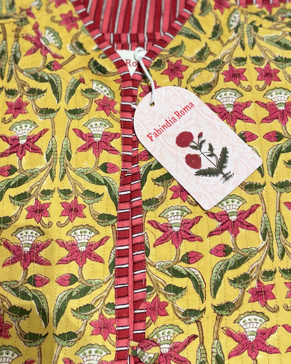 Giacca morbida Butterfly dettaglio tessuto cotone stampato farfalle