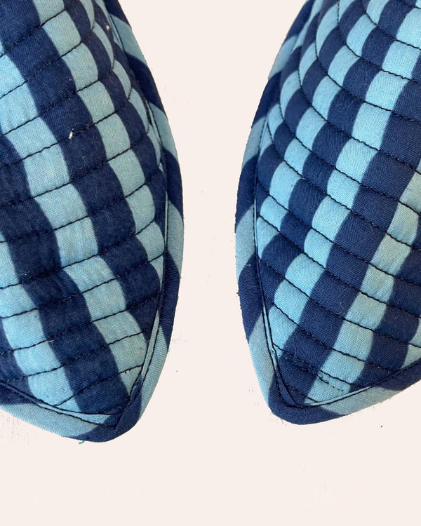 Babouches Blu Circus pantofola dettaglio motivo circus blu