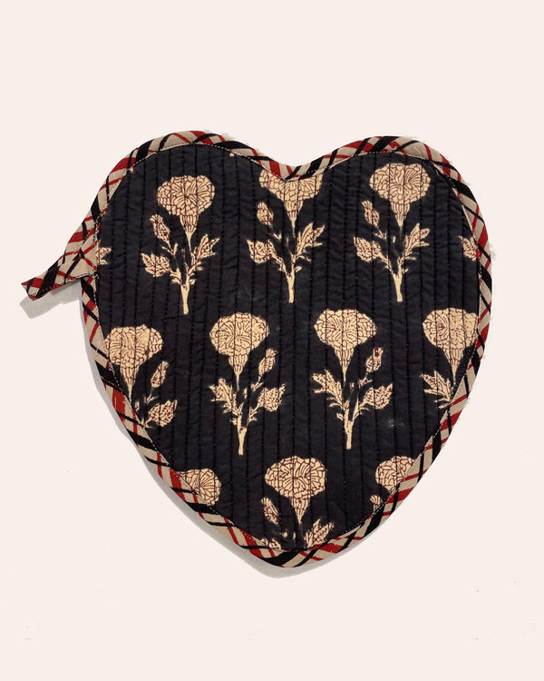 Heart Potholder Set Marigold