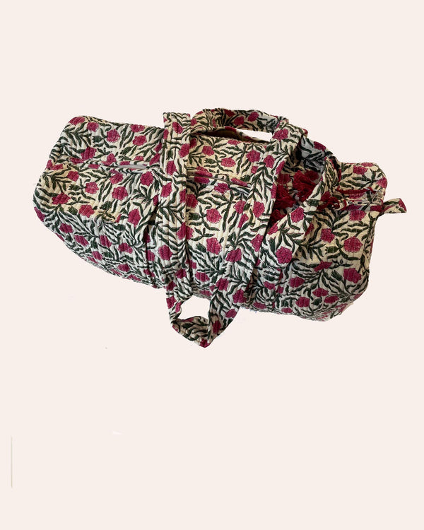 Week Ender Dream borsa weekend cotone trapuntato motivo onirico