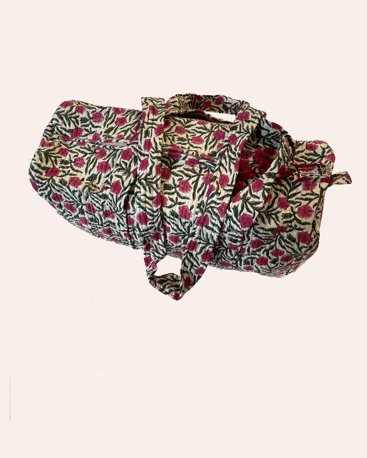 Week Ender Dream borsa weekend cotone trapuntato motivo onirico
