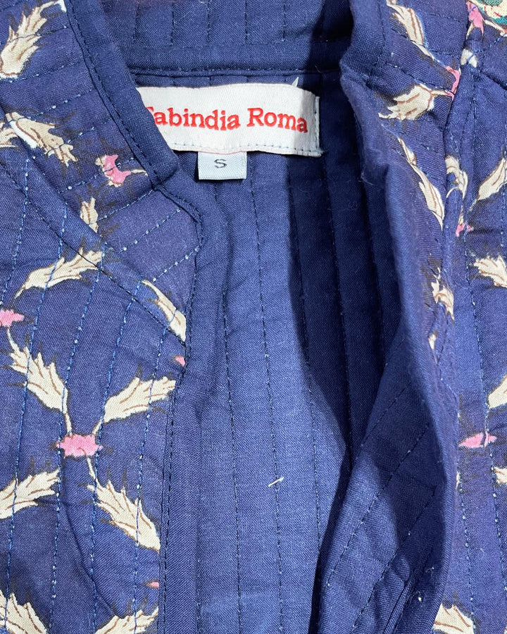 Giacca trapuntata Edward indossata cotone stampato donna
