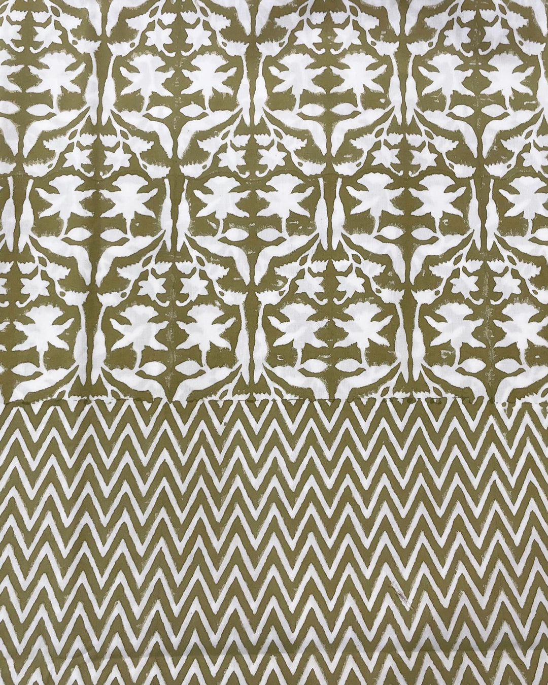 Telo Green Mary Gold cotone indiano dettaglio