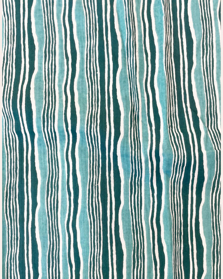 Shopper Hydra dettaglio stampa cotone block print colori vivaci