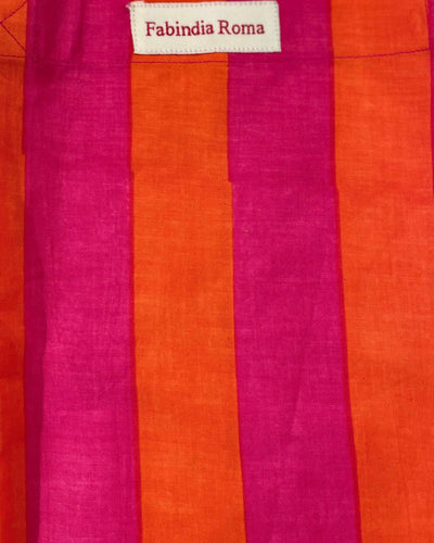 Shopper Lollipop dettaglio stampa cotone block print colori vivaci