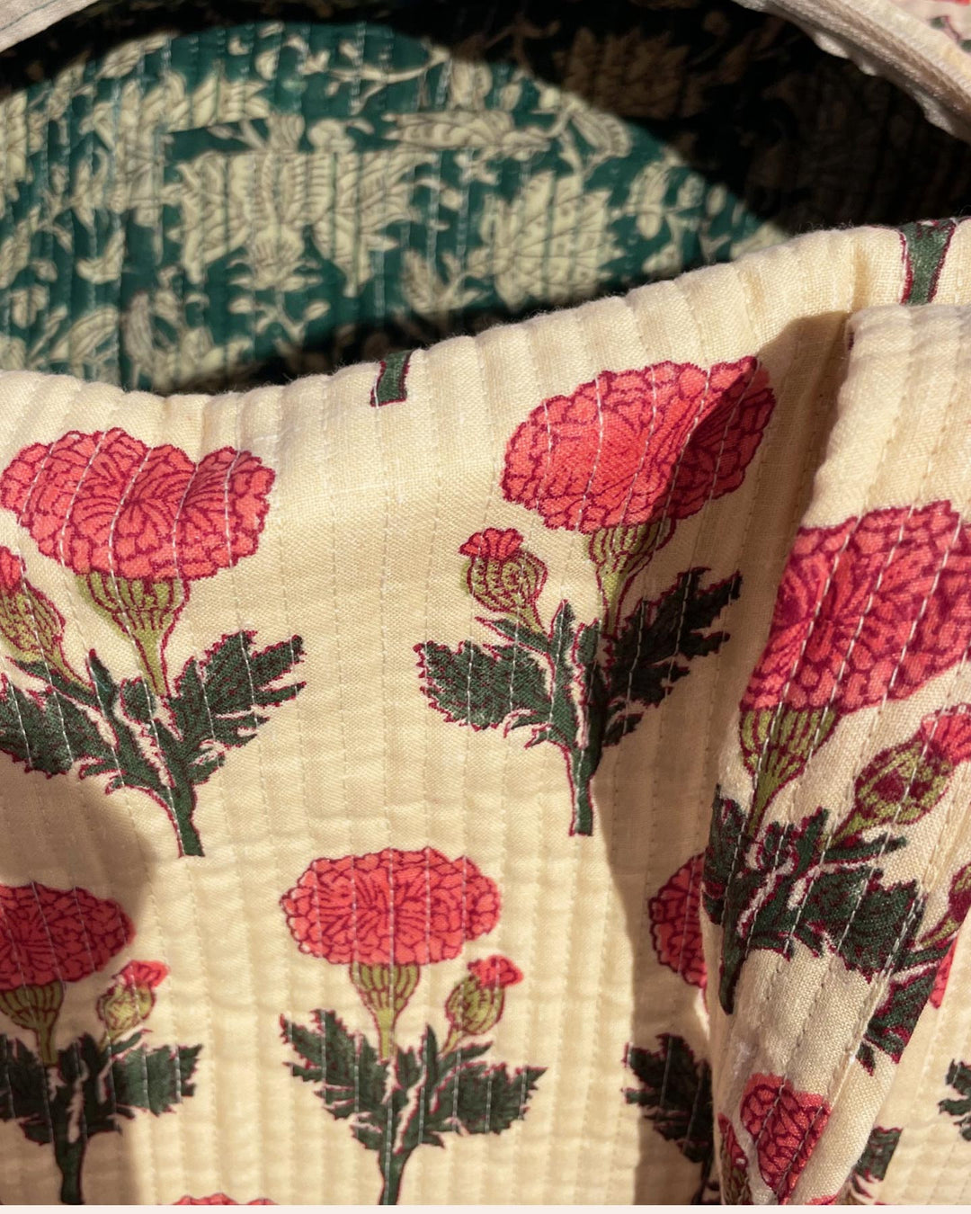 Week Ender Lollipop vista laterale cotone block print