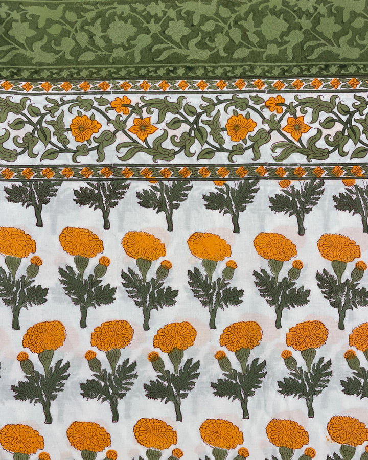 Dettaglio motivi block print Yellow Marygold