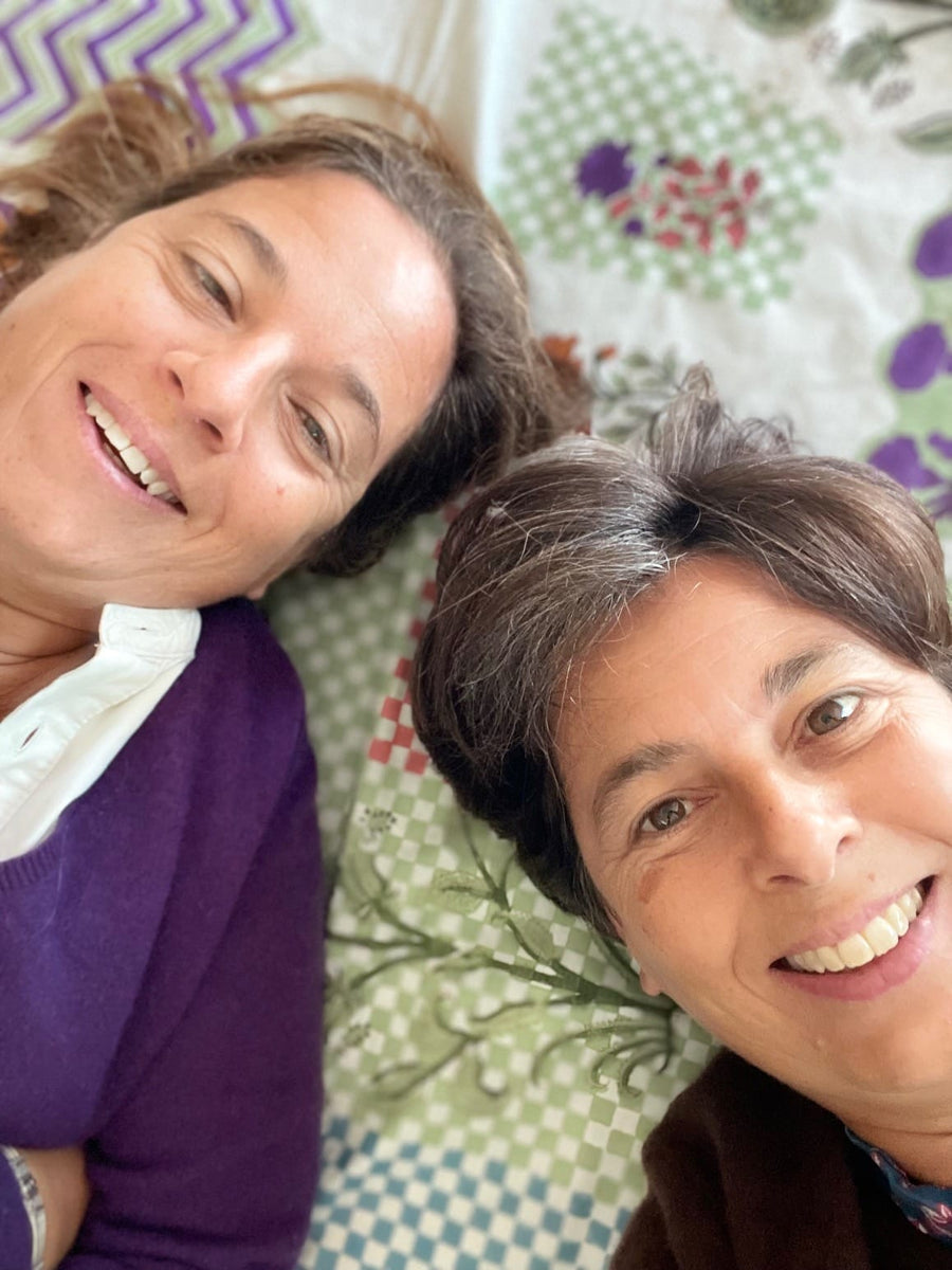 Lara e Sibilla su una prova di stampa