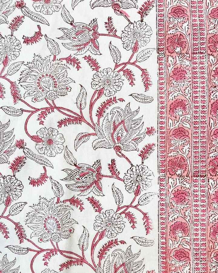 Telo copriletto Orient cotone stampato a mano