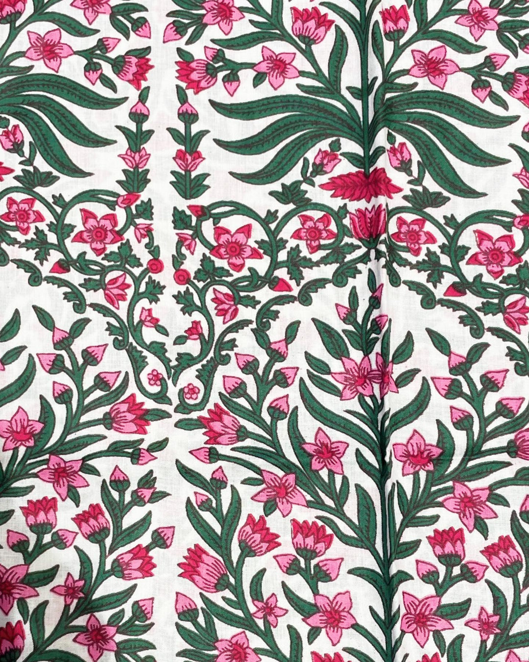 Shopper Persian Garden White dettaglio stampa floreale blu verde