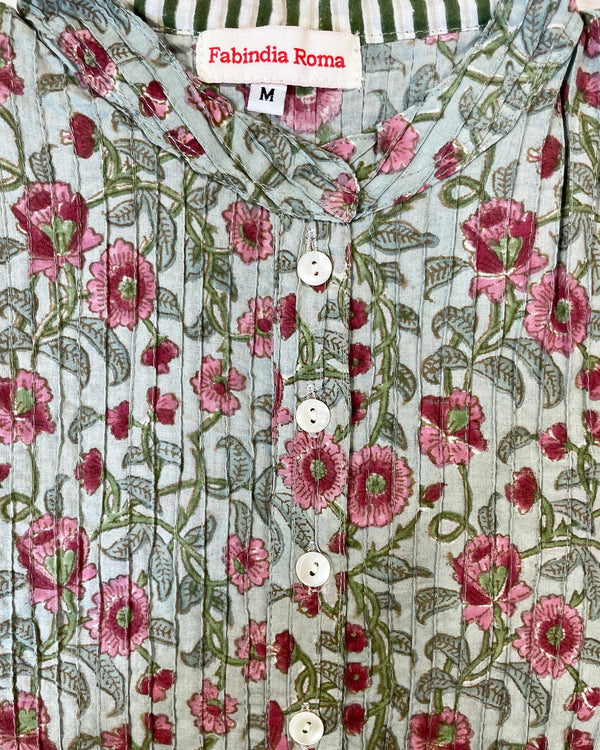 Camicia Pintuck Rose dettaglio pieghe cotone 2
