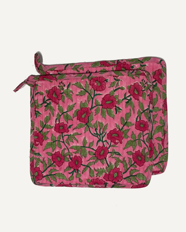 Presine Pop cotone trapuntato block print vista frontale