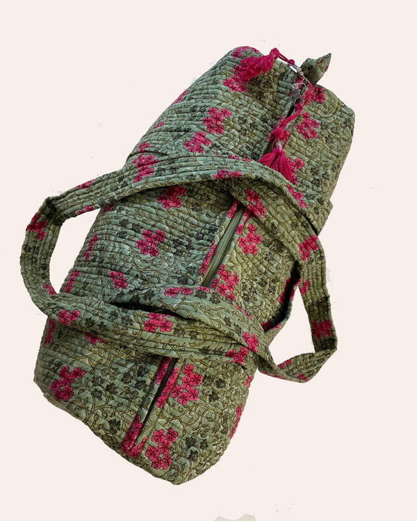 Week Ender Printemps dettaglio motivo floreale block print