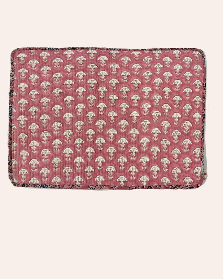 Sottopiatti Rice Fields cotone trapuntato reversibile motivo risaia