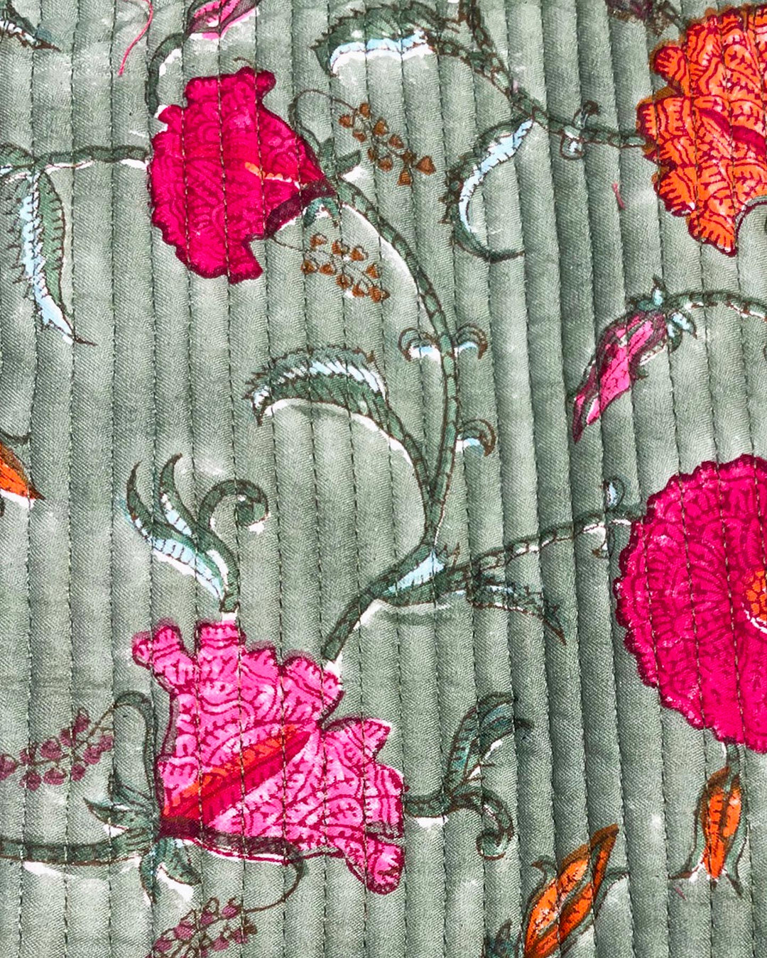 Shopper Roma Green Dream ambientazione Roma cotone trapuntato