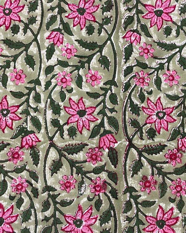 Sottopiatto Stella dettaglio stampa block print cotone canvas