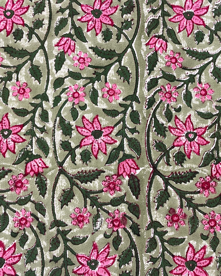 Sottopiatto Stella dettaglio stampa block print cotone canvas