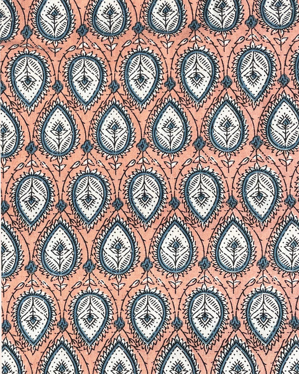 Telo Shimla cotone block print dettaglio stampa