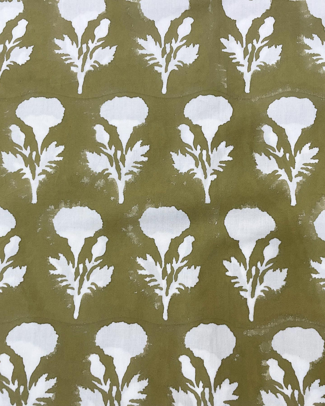 Dettaglio motivi block print Green Mary Gold